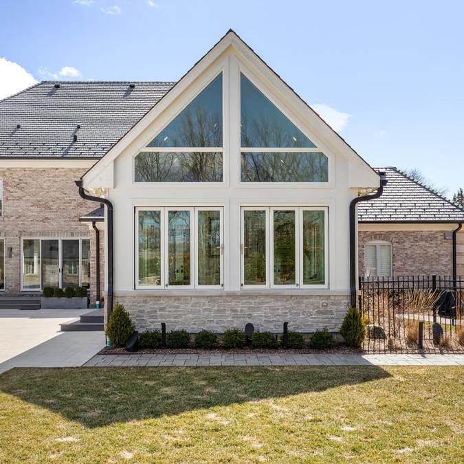 Traditional architectural elements with modern design