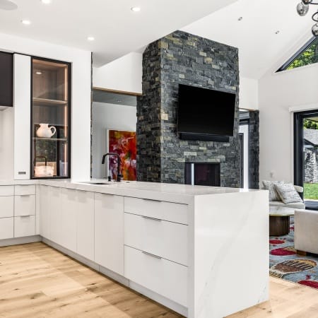 Natural Stone Fireplace