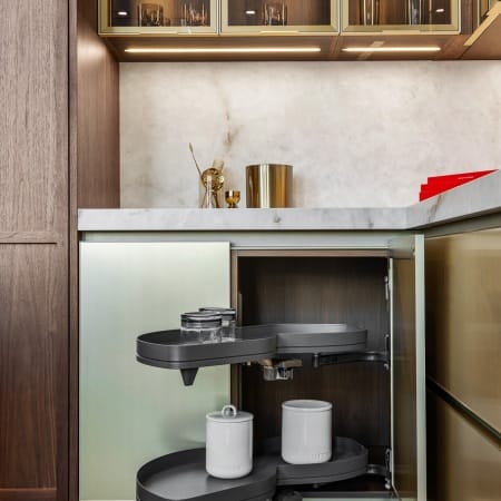 Innovative Pull Out Alternative for Lazy Susan