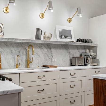 Custom Lighting with Gold Finishes