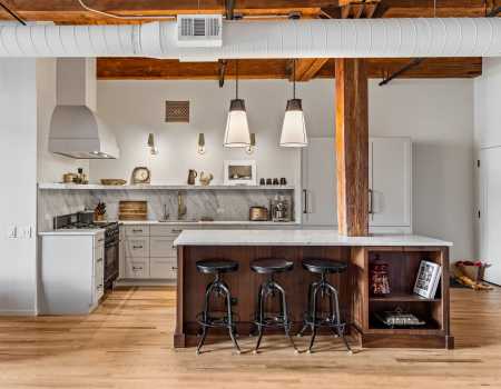 Gorgeous Loft with Exposed Beams and Duct Work