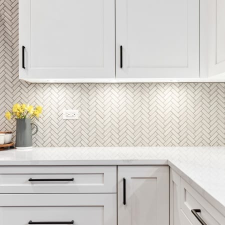 Clean White Lines on Bright Quartz