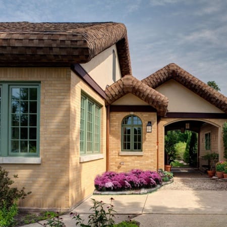 Yellow Brick with Side Addition and Car Port