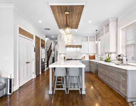 Modern Galley with Seating Area