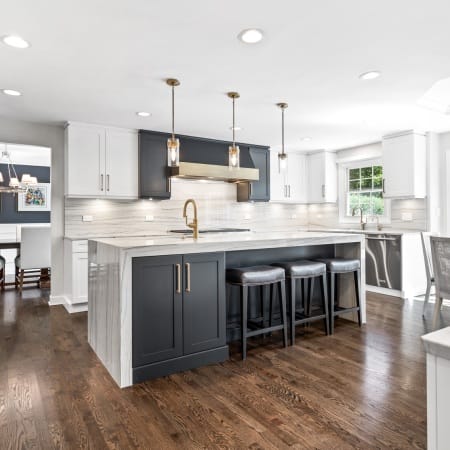 Wide Angle View of Waterfall Island