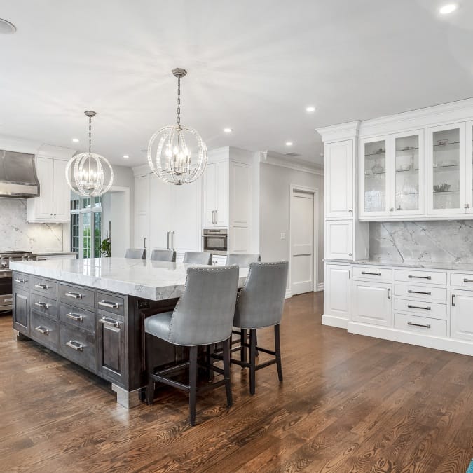 Kitchen with Dining Room Cabinet Storage