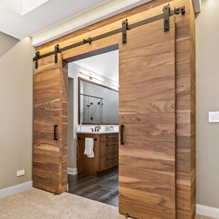 Barndoor to Bathroom