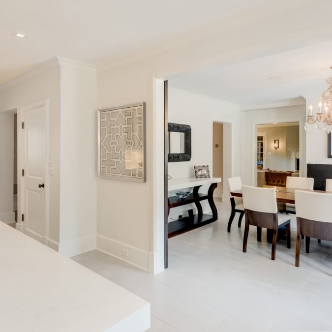 Open Concept—Kitchen to Dining