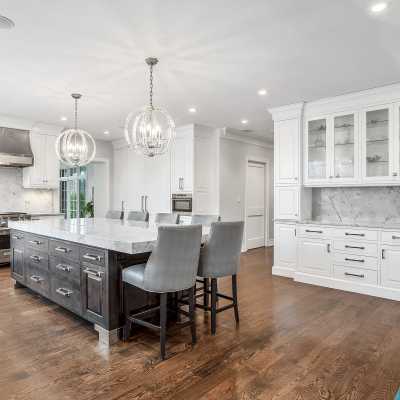 Kitchen with Dining Room Cabinet Storage