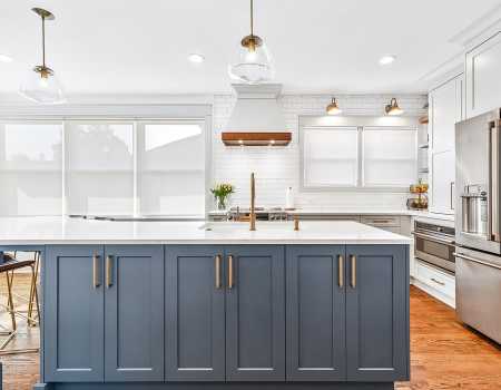 Blue Island with Quartz Countertops