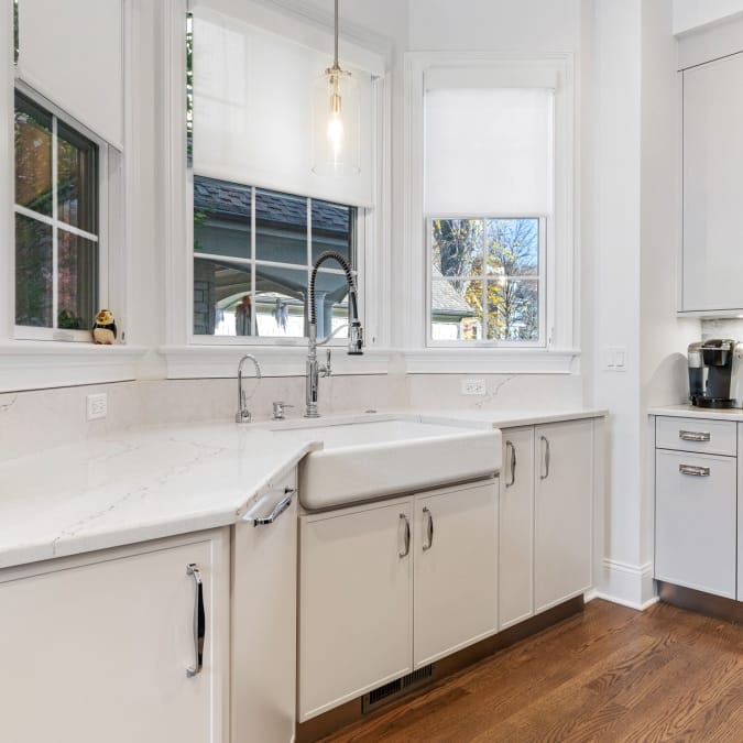 Triple Kitchen Windows