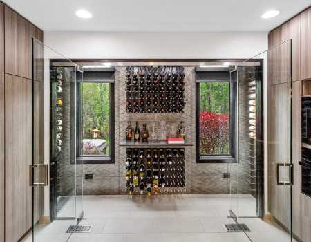 Stunning, Extra Wide Wine Cellar