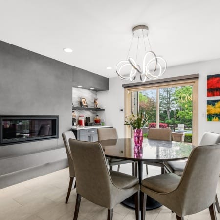 Custom Slate Gray  Electric Fireplace