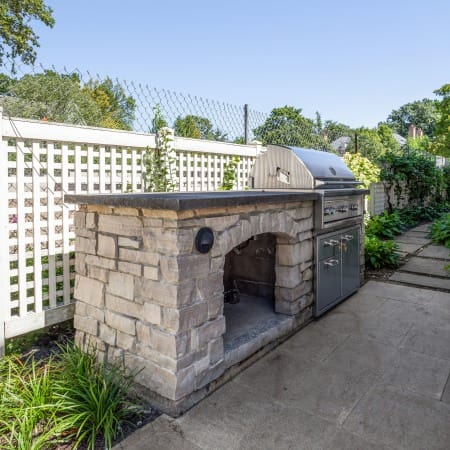 Outdoor Kitchen and Fireplace