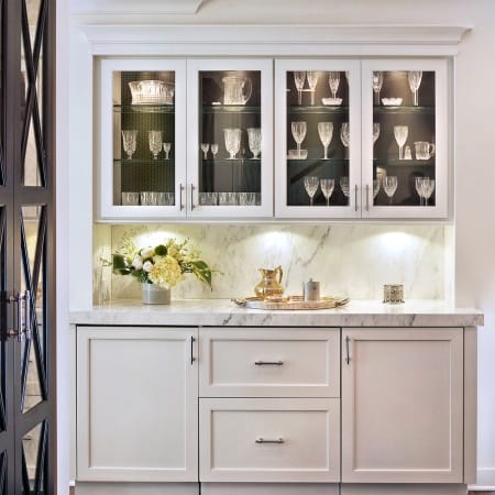 Custom Buffet Service with Quartz Countertop