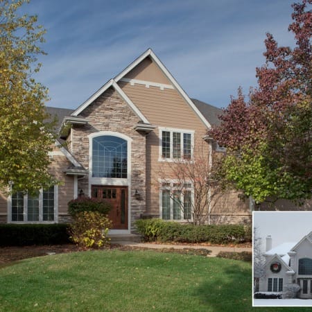 Before and After Photo of Exterior Makeover