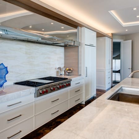 3D Wavy Textured Backsplash